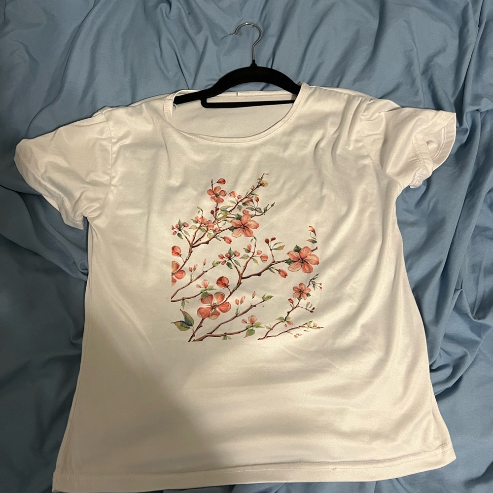 Floral White Women's Top